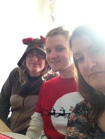 Christmas 2013 Me, Dan and Sarah